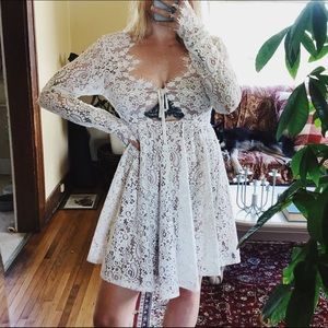 WHITE LACE FOR LOVE AND LEMONS DRESS